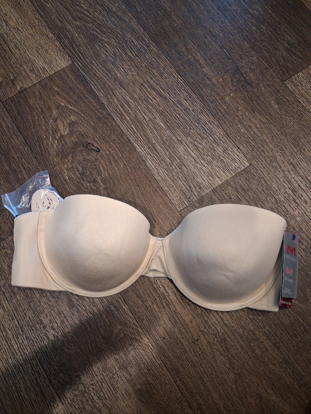 Maidenform Strapless Bandeau Bra in Light Beige